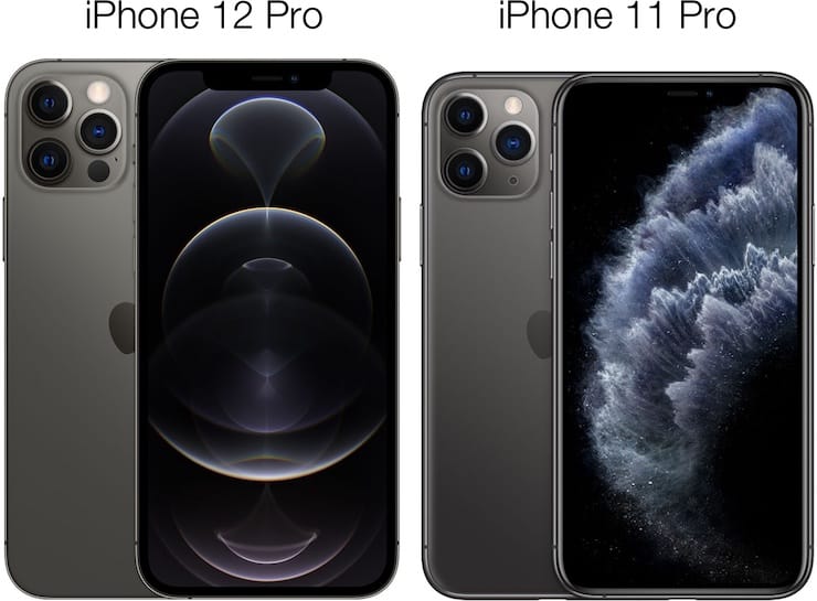 Дизайн и размеры iPhone 12 Pro и iPhone 11 Pro